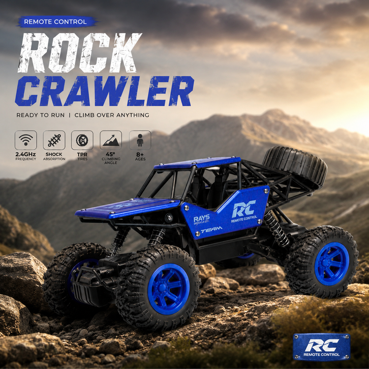 ماشین کنترلی آفرود صخرهنورد RC مدل Rock Crawler | مقیاس 1:14