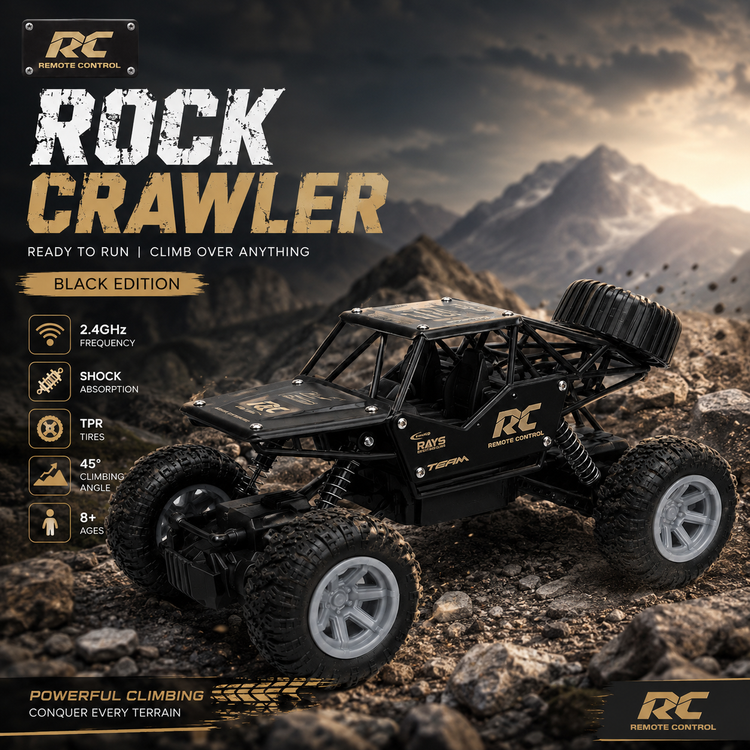 ماشین کنترلی آفرود صخرهنورد RC مدل Rock Crawler | مقیاس 1:14